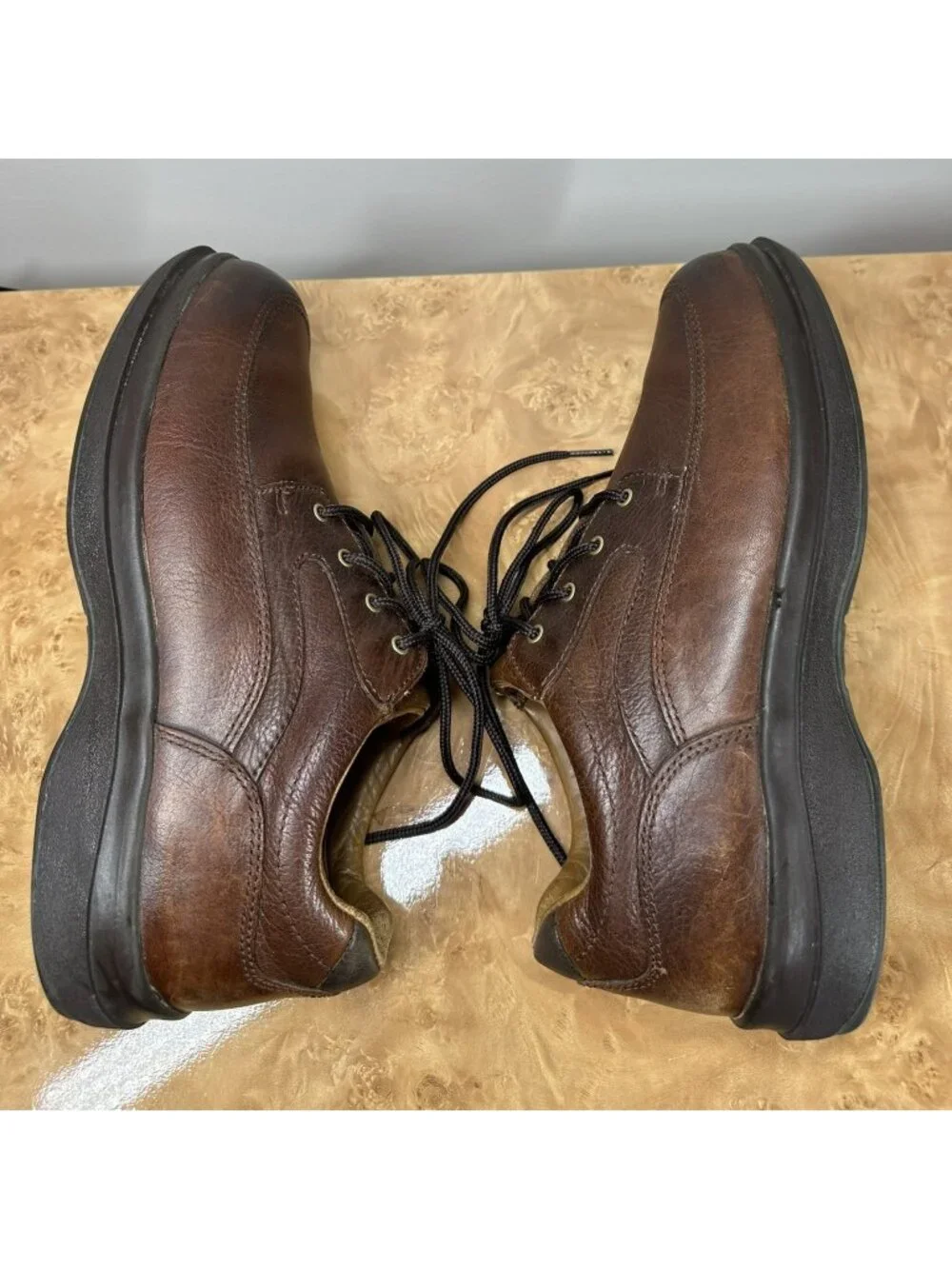 Red Wing 668 Mens 10 EE Brown Leather Moc Toe Oxford Comfort Work Shoes